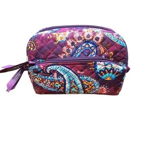 Vera Bradley Mini Zip Cosmetic Bag Paisley Jamboree Print
